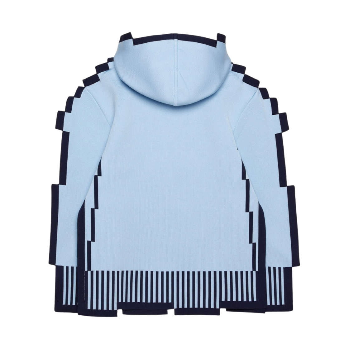 (W) 로에베 픽셀 테크니컬 니트 후드 라이트 블루((W) Loewe Pixelated Hoodie in Technical Knit Light Blue) - 2
