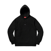 Supreme Micro Logo Hooded Sweatshirt Black - 19FW