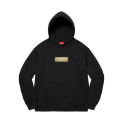Supreme Bling Box Logo Hooded Sweatshirt Black - 22SS
