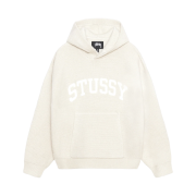 Stussy Felt Patch Knit Hoodie Natural