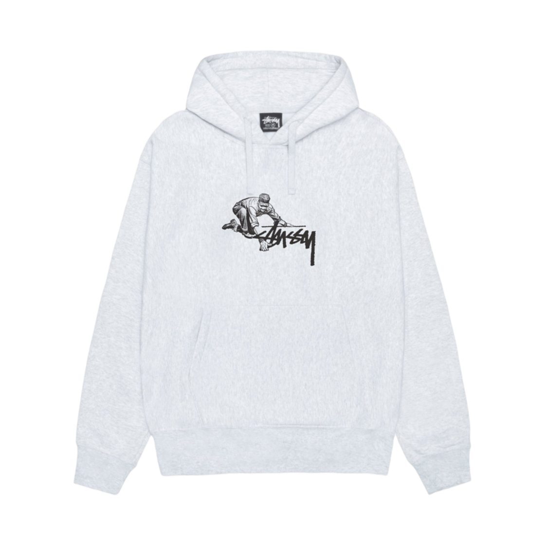 스투시 워커 후드 애쉬 헤더(Stussy Worker Hoodie Ash Heather)