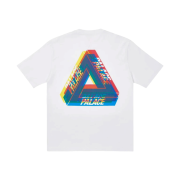 Palace Tri-Ferg Colour Blur T-Shirt White - 20FW