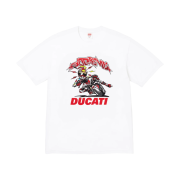Supreme x Ducati Bike T-Shirt White - 24SS