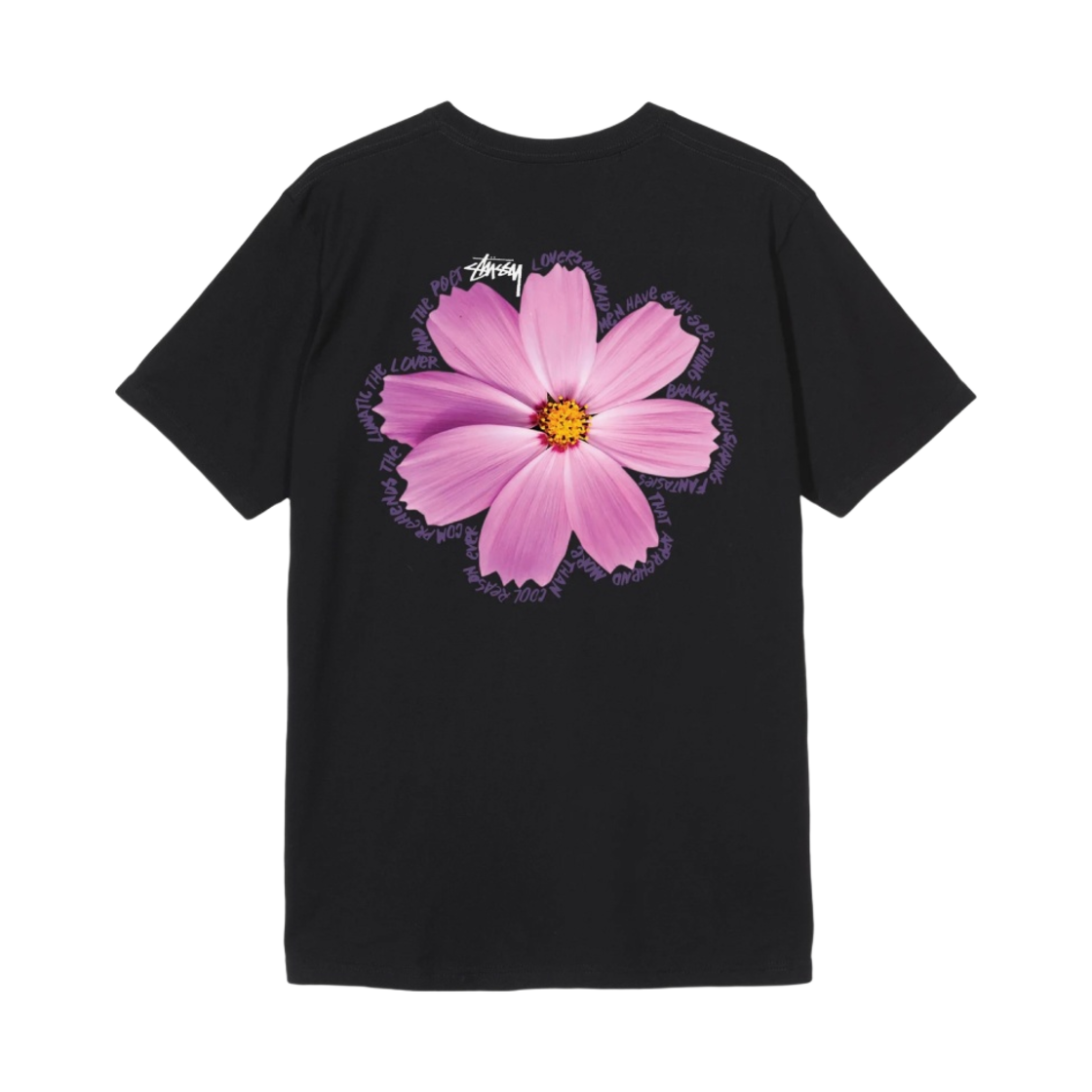 스투시 코스모스 티셔츠 블랙