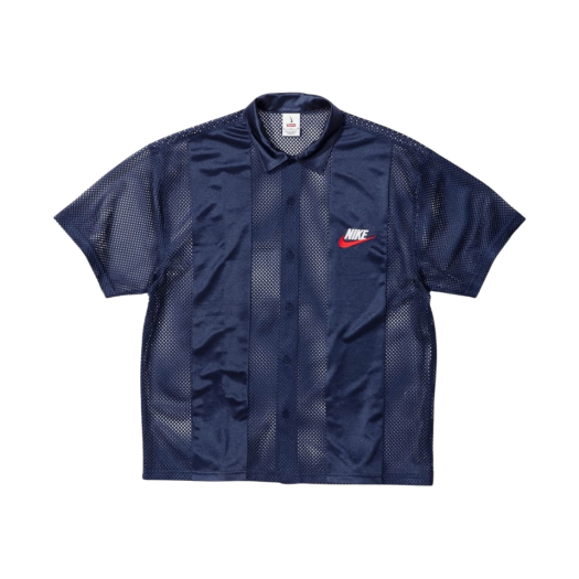 Supreme x Nike Mesh S/S Shirt Navy - 24SS