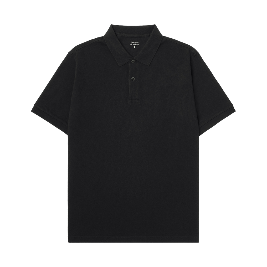 무신사 스탠다드 베이직 피케 폴로 셔츠 블랙(Musinsa Standard Basic Pique Polo Shirt Black)