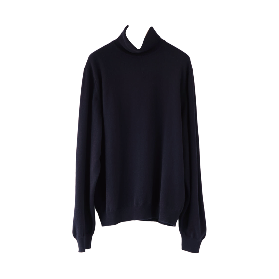 코모리 x 스캇 앤 차터스 터틀넥 니트 네이비 - 24AW(Comoli x Scott & Charters Turtle Neck Knit Navy - 24AW)