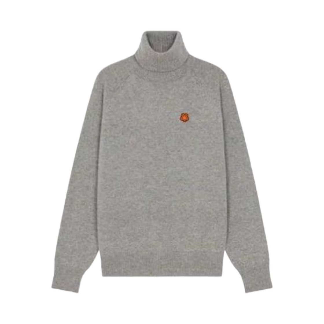 FD65PU4283LC-94 Kenzo Mini Boke Turtleneck Knit Pearl Grey