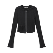 Vacant Archive Mili Silp Hood Zip-Up Black
