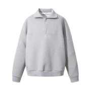 Iro Honore Half Zip-Up Grey