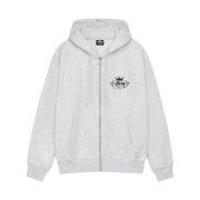 Stussy Built To Last Zip Hoodie Ash Heather