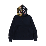 BAPE 1st Shark Full Zip Hoodie Navy