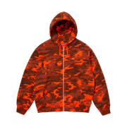 Supreme Small Box Zip Up Hooded Sweatshirt Bright Orange Camo - 25SS