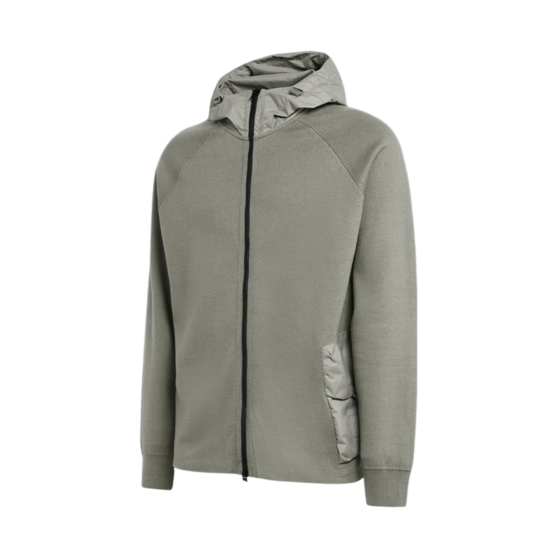 C.P. 컴퍼니 메트로폴리스 시리즈 더블 믹스드 지퍼 후드 실버 세이지 브라운 - 23FW(C.P. Company Metropolis Series Double Mixed Zipped Hoodie Silver Sage Brown - 23FW) - 2