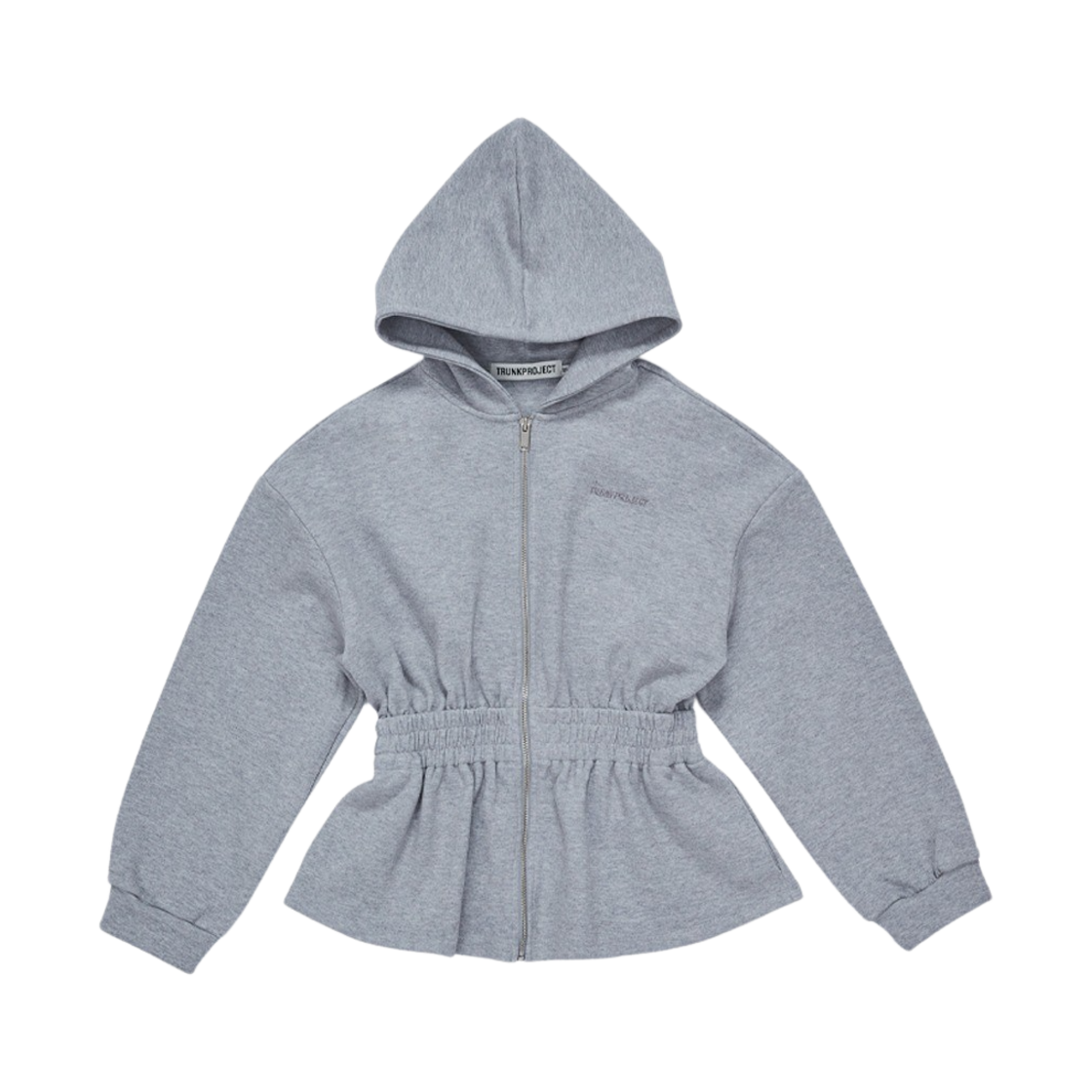 트렁크프로젝트 러플 후드 그레이