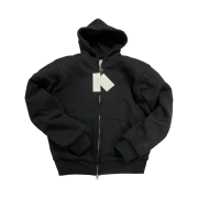 Undermycar Urkan Padded Shoulder Thermal Hood Zip-Up Caviar - 23FW