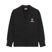 (W) Kenzo Boke Flower Placed Cardigan Black
