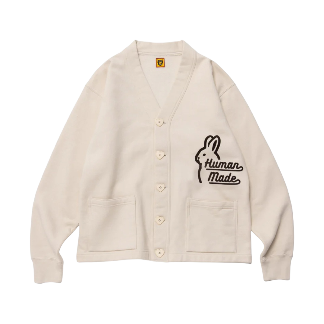 휴먼 메이드 스웨트 가디건 베이지(Human Made Sweat Cardigan Beige) - 2