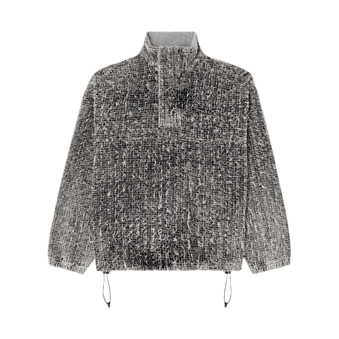 A173310AB-CR02 (W) Diesel D-Flow-S2 Pullover Jacket In Boucle Denim Grey