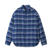 STU Padded Check Shirt Blue