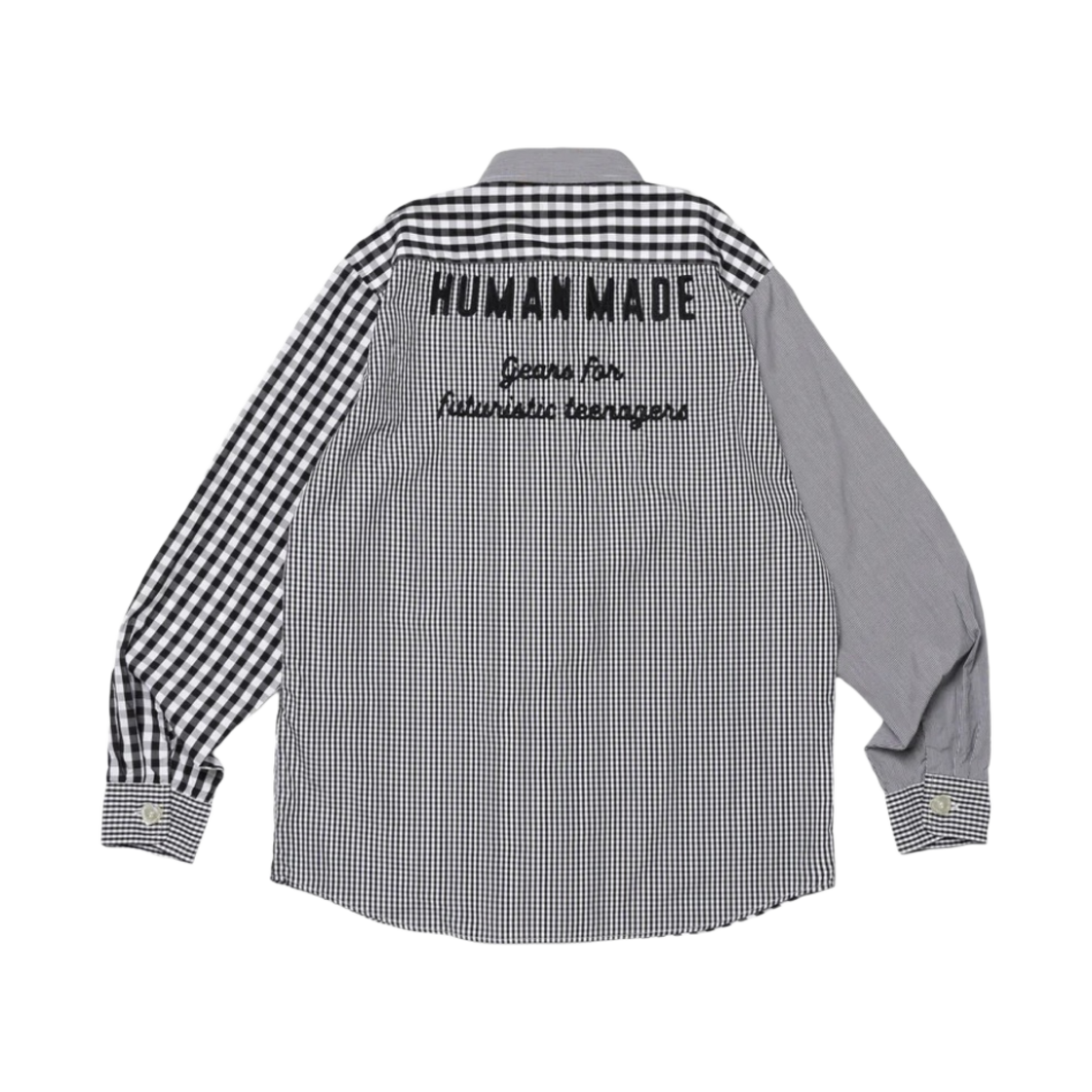 휴먼 메이드 깅엄 체크 롱슬리브 셔츠 블랙(Human Made Gingham Check L/S Shirt Black) - 2