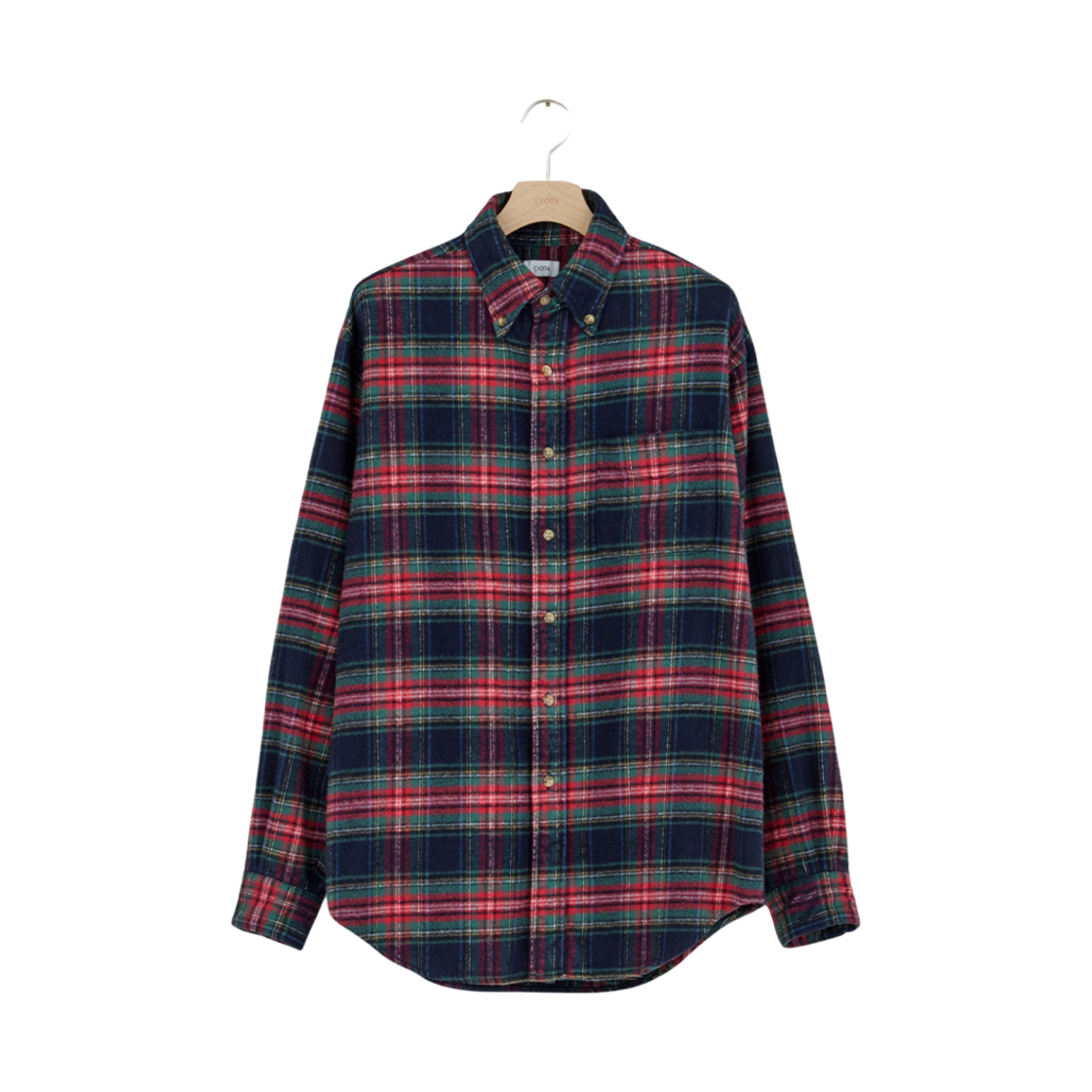 SHLM-116-FLCH2 Ciota Flannel B.D Shirt Navy
