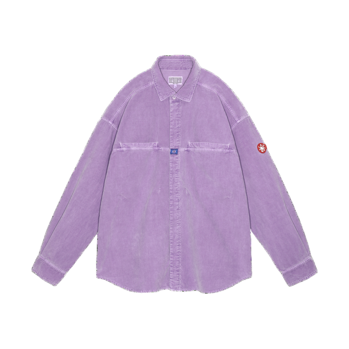 카브엠트 오버다이 코드 디자인 빅 셔츠 퍼플 - 25SS(Cav Empt Overdye Cord Design Big Shirt Purple - 25SS)