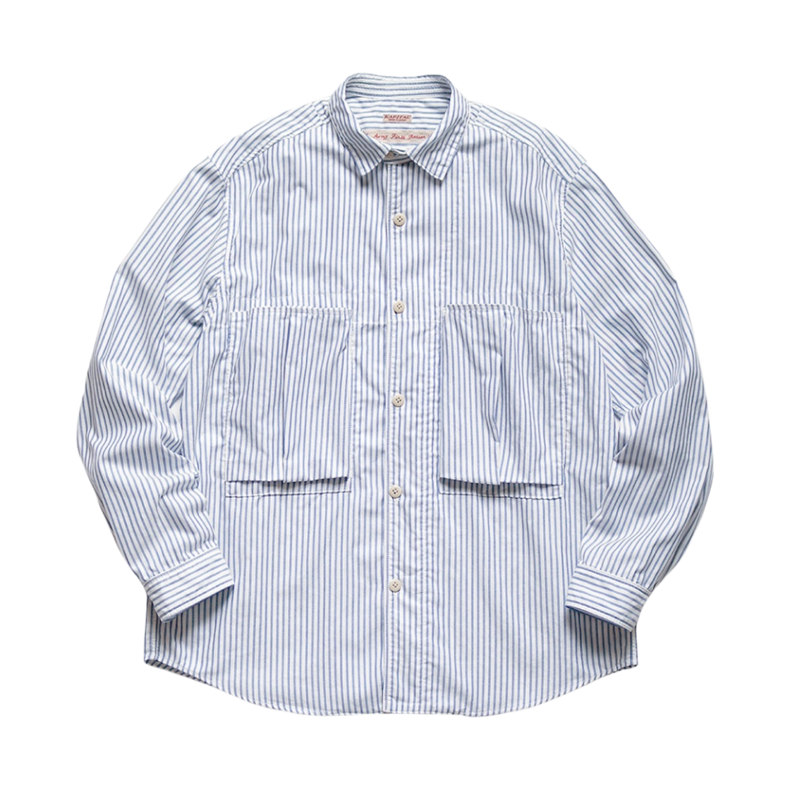EK-1487/LSA Kapital OX Striped Anorak Shirt Blue