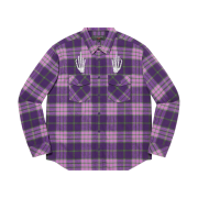 Supreme x Hysteric Glamour Plaid Flannel Shirt Purple - 21SS