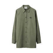 (W) Miu Miu Poplin Shirt Forest Green