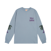 HS x Hank Palm Tree LS Tee Blue Gray