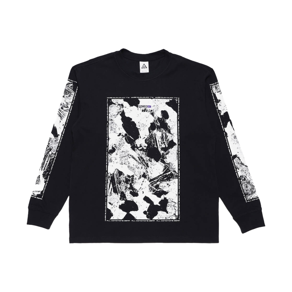 나이키 NRG ACG 락 롱슬리브 티셔츠 블랙 - 아시아