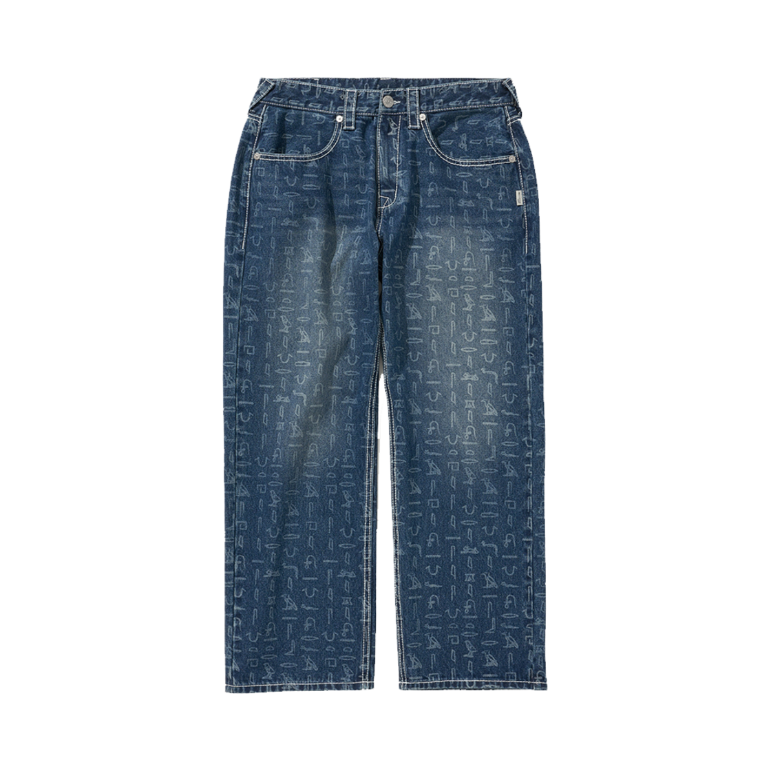 트루릴리젼 하이에로글리픽 팬츠 인디고