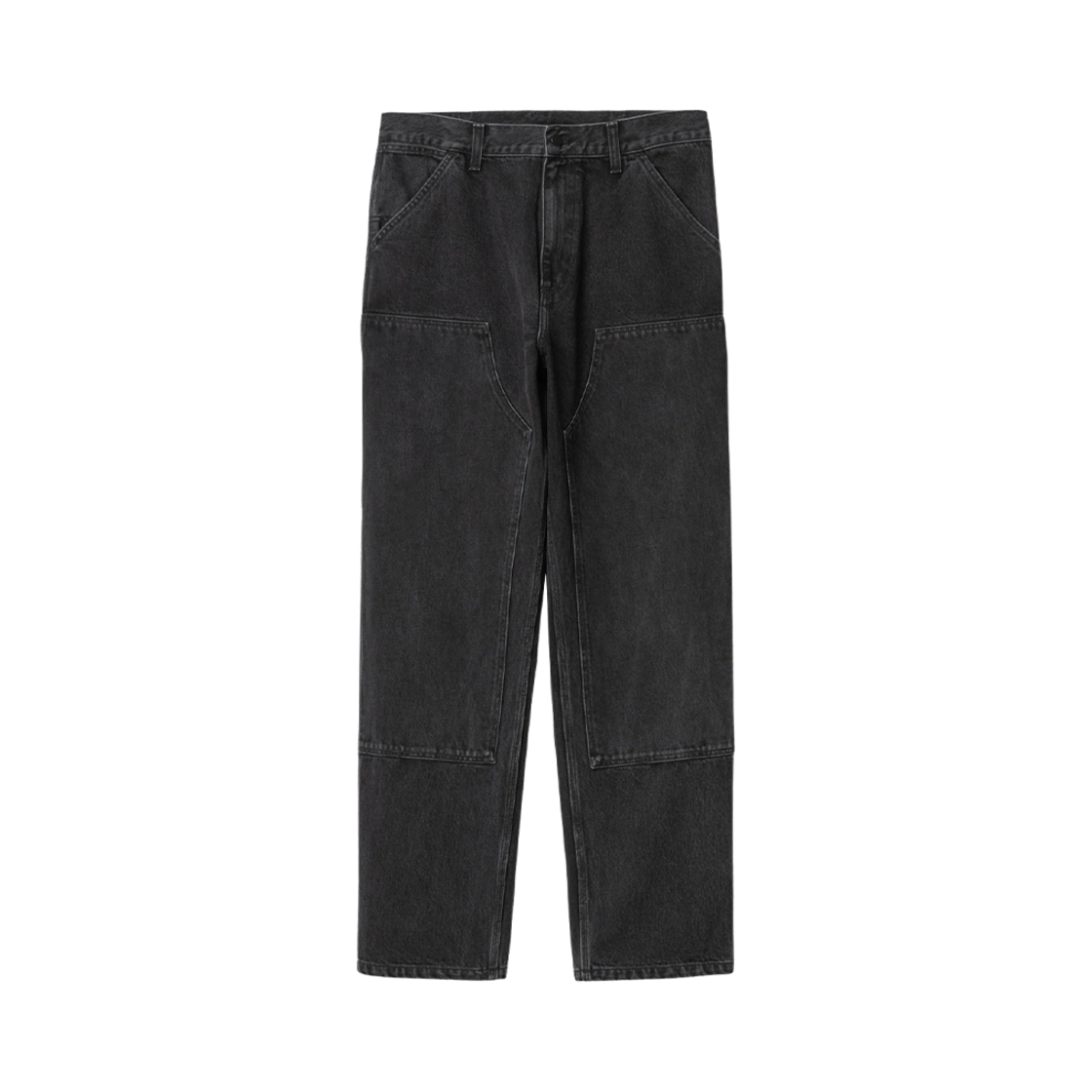 칼하트 WIP 스미스 데님 더블 니 팬츠 블랙 스톤 워시드(Carhartt WIP Smith Denim Double Knee Pants Black Stone Washed)