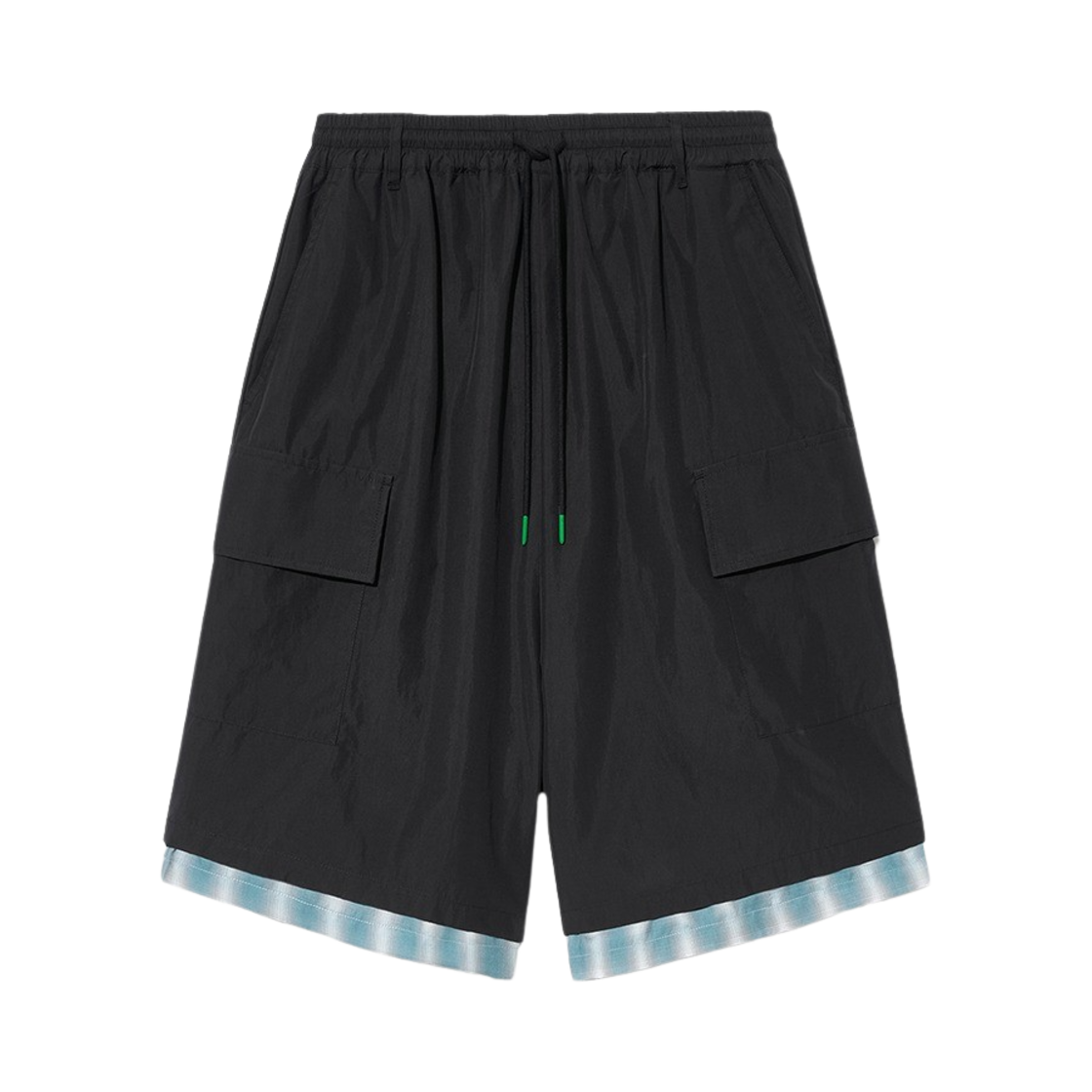 TIP_218 THE IDENTITY PROJECT Layered String Half Pants Tint Blue