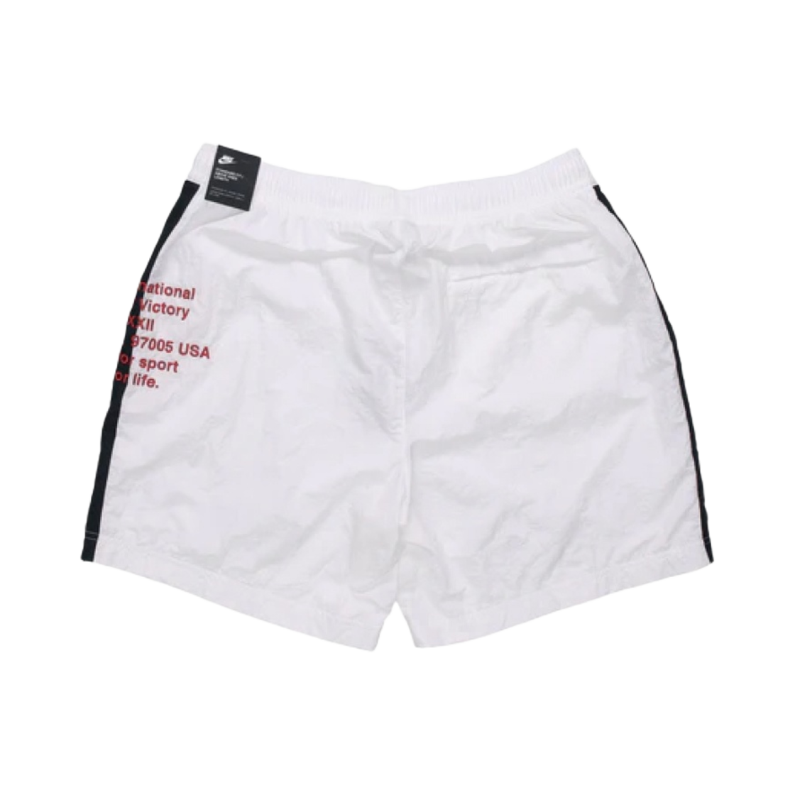 나이키 NSW 스우시 우븐 쇼츠 화이트 블랙 - US/EU(Nike NSW Swoosh Woven Shorts White Black - US/EU) - 2