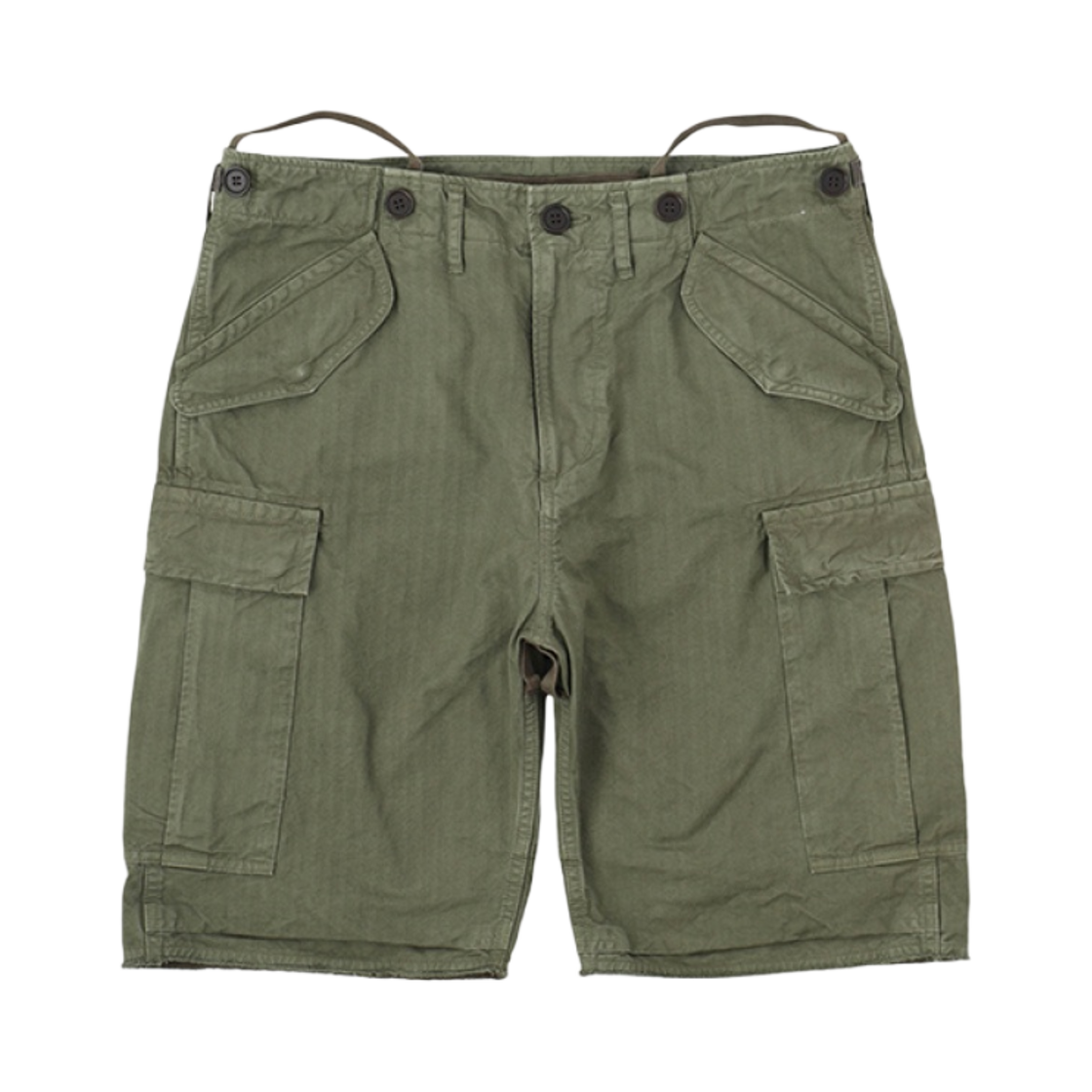 비즈빔 아이거 생션 쇼츠 HBT 올리브 - 23SS(Visvim Eiger Sanction Shorts HBT Olive - 23SS)