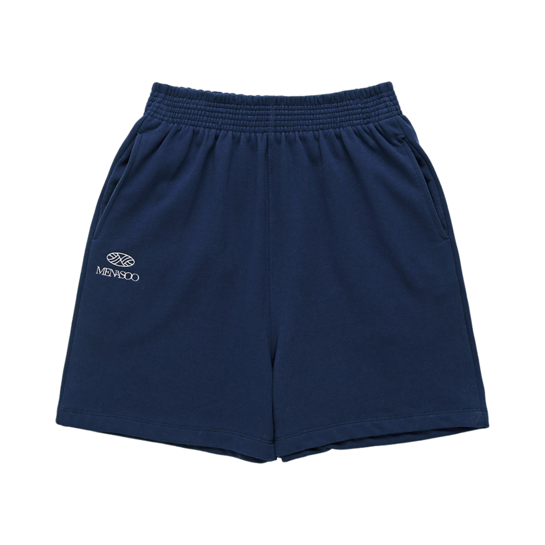 MENASOO-01784 Menasoo Run Vibe Cotton Bermuda Pants Navy