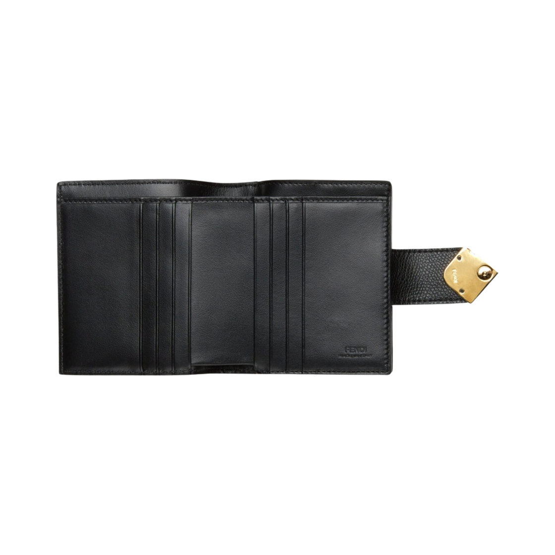 펜디 FF 다이아몬드 반지갑 블랙(Fendi FF Diamonds Bi-Fold Wallet Black) - 2