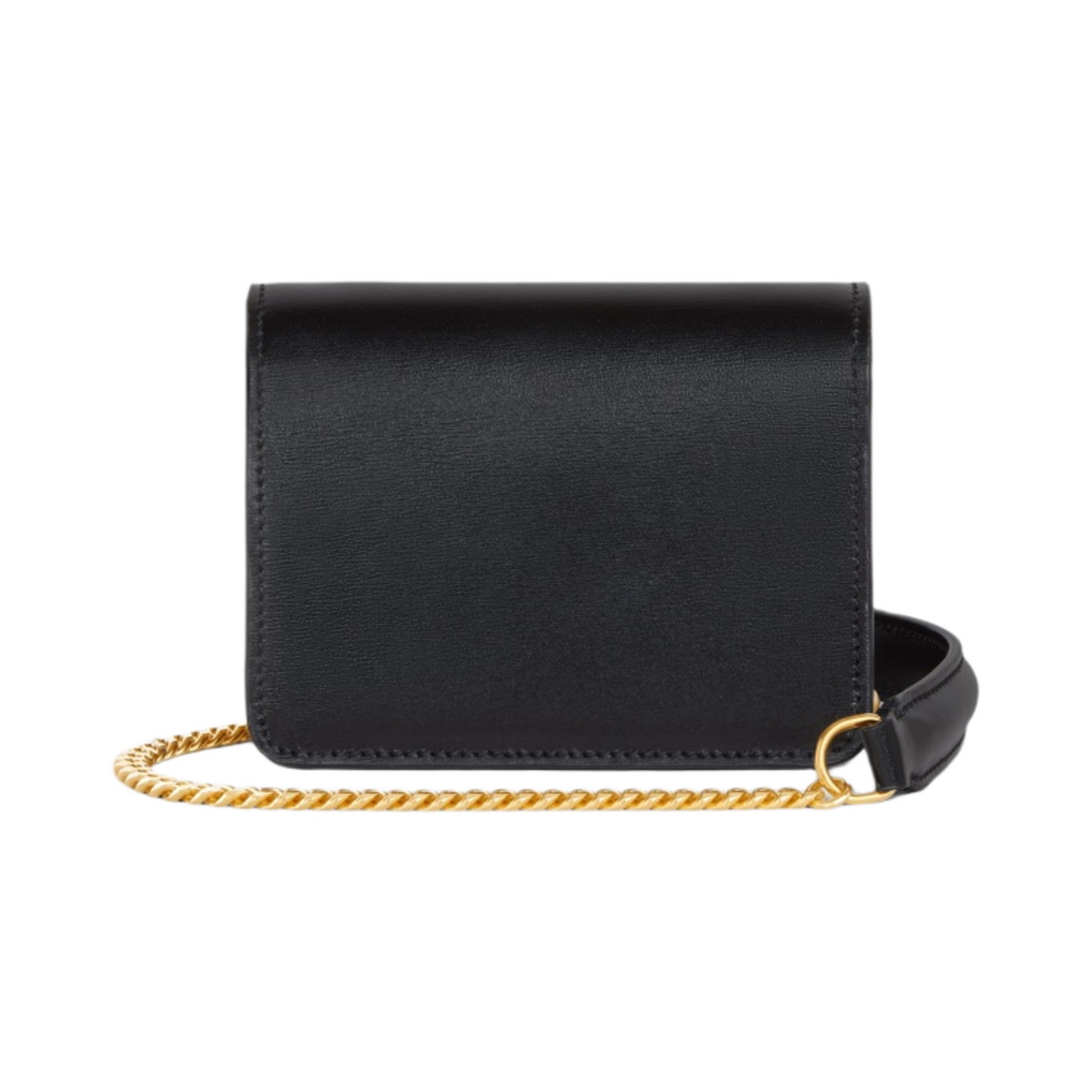 셀린느 카드 홀더 온 체인 트리옹프 샤이니 카프스킨 블랙(Celine Card Holder On Chain Triomphe in Shiny Calfskin Black) - 3