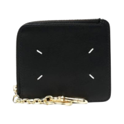 Maison Margiela Soft Calfskin Keychain Wallet Black