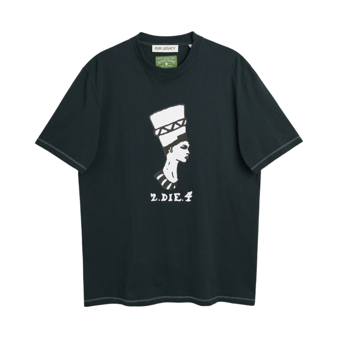 送料込◆コラボ【Our Legacy x Denim Tears x Tupac】Box Tshirt 아워레가시 x 데님 티어스 x 투팍 박스 티셔츠 블랙 2.다이.4