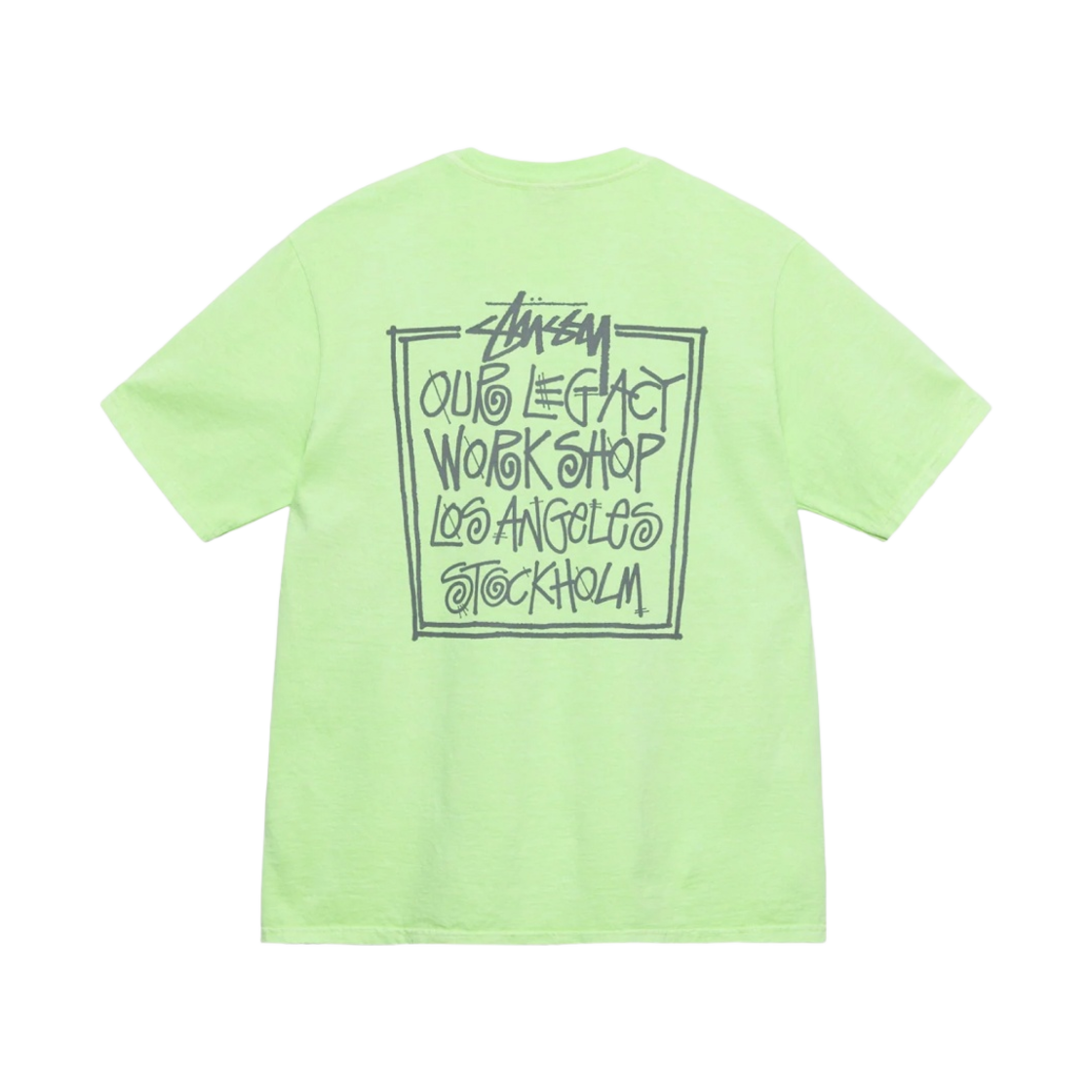 스투시 x 아워레가시 프레임 피그먼트 다이드 티셔츠 파라다이스(Stussy x Our Legacy Frame Pigment Dyed T-Shirt Paradise)