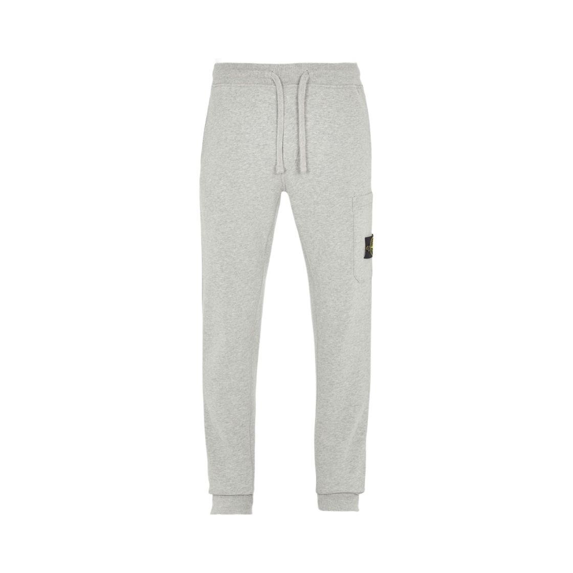 스톤 아일랜드 64520 코튼 플리스 스웨트팬츠 멜란지 그레이 - 22FW