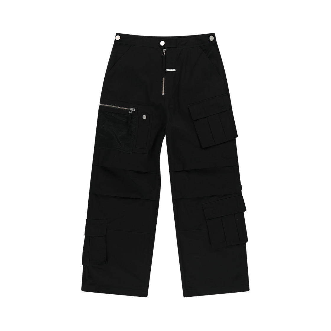 VH2EFUPA17ABK Thevinylhouse Military Cargo Pants Black
