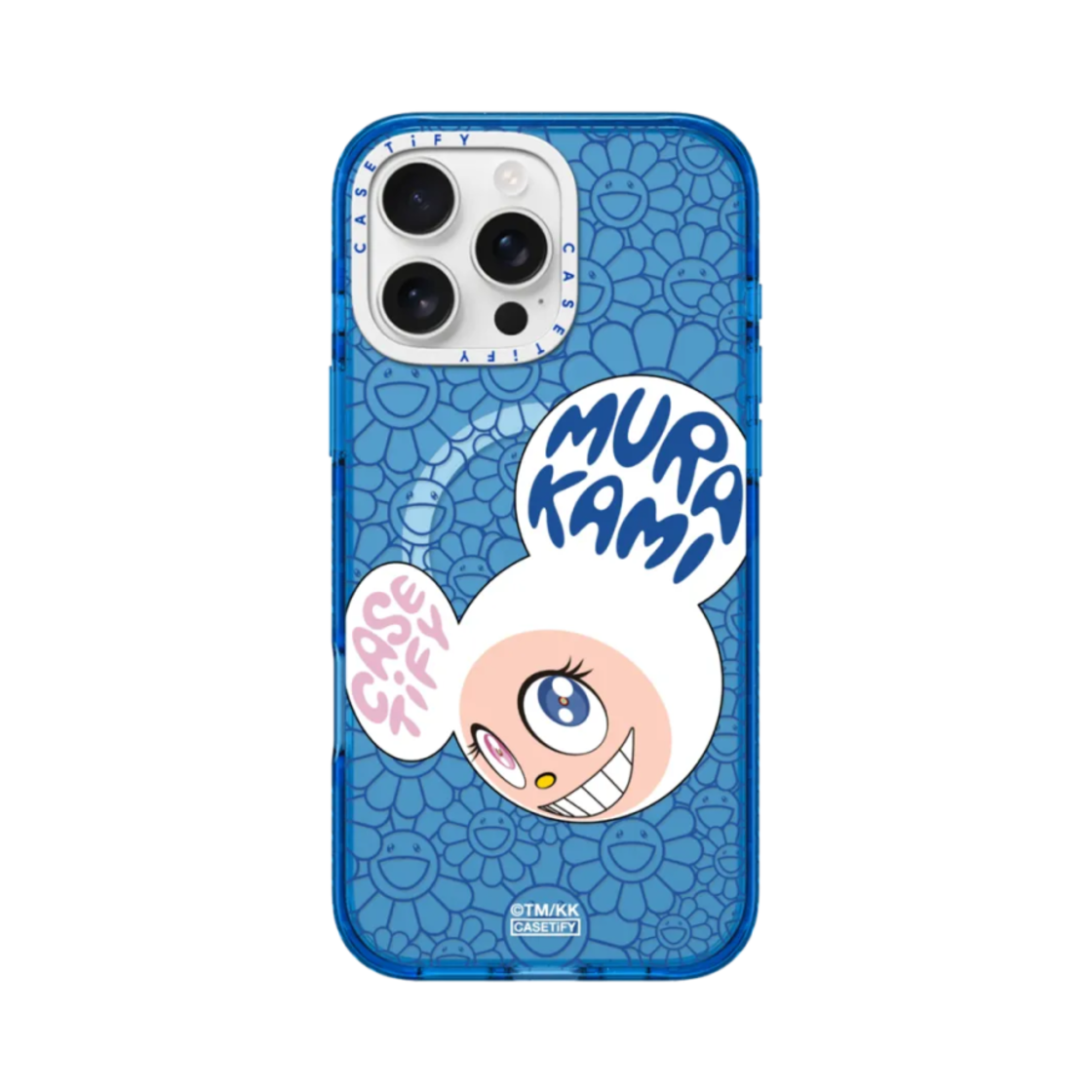 케이스티파이 x 무라카미 타카시 도브, 그리고 나서 화이트 맥세이프 호환 임팩트 케이스 스카이 블루