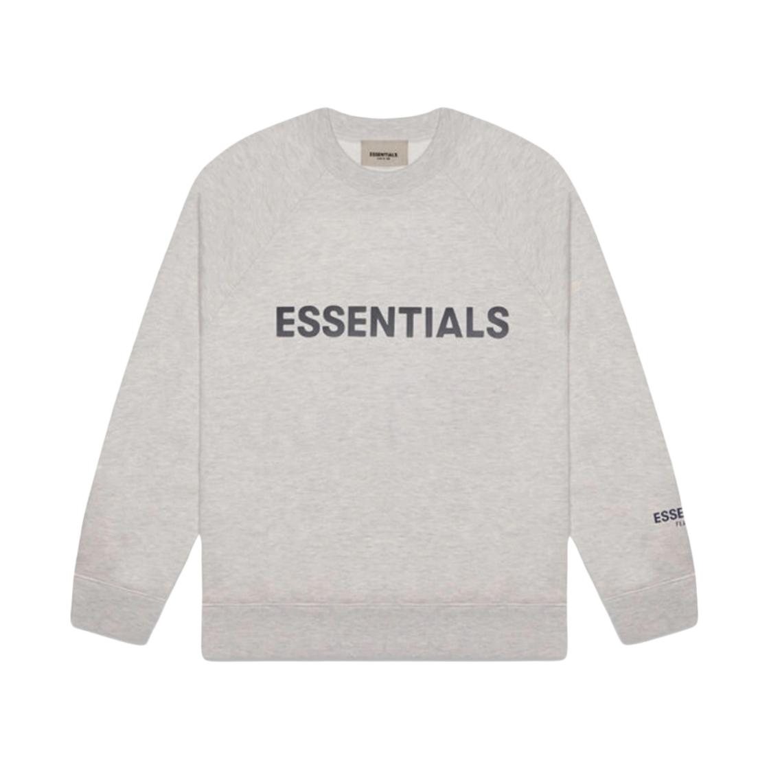 에센셜 3D 실리콘 아플리케 크루넥 헤더 오트밀/다크 헤더 오트밀 - 20FW