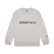 Essentials 3D Silicon Applique Crewneck Heather Oatmeal/Dark Heather Oatmeal - 20FW