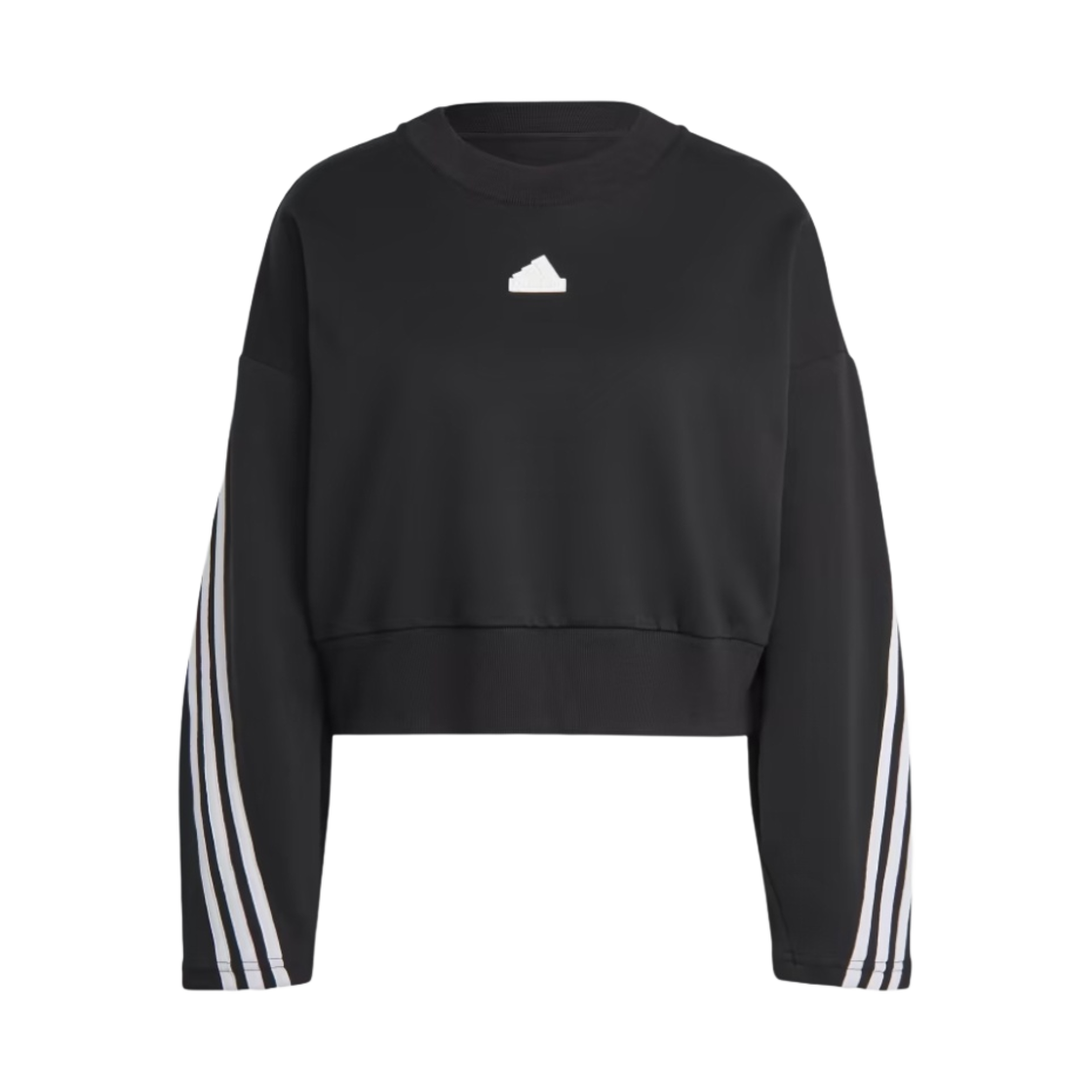 IB8494 (W) Adidas Future Icons 3-Stripes Sweatshirt Black - KR Sizing