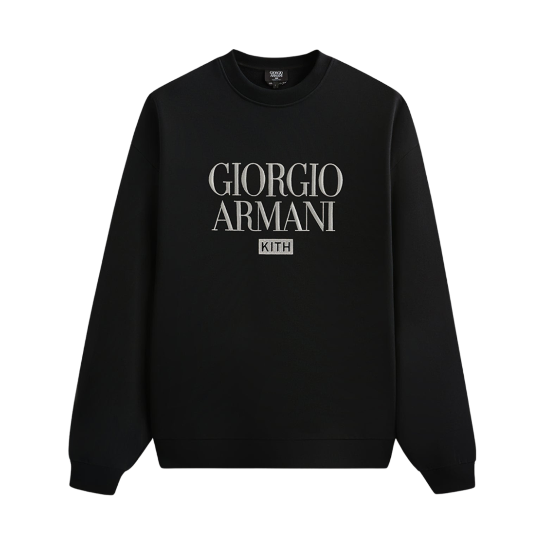 GM000867E13473B Kith x Giorgio Armani Nelson Crewneck Black